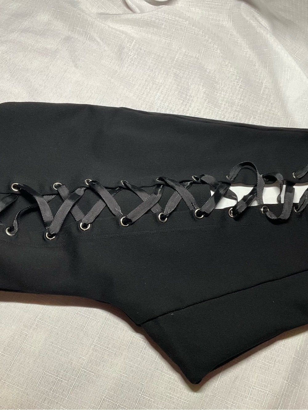 Torrid Black Lace-Up pants size 1 - Picture 3 of 3